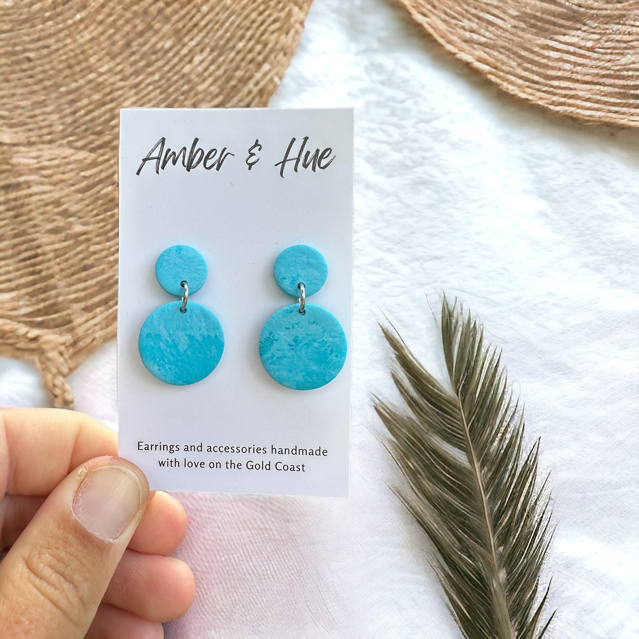 Sapphire Dangles Small Round